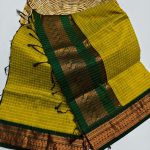 Kalyani cotton checked saree Gadwal Saree