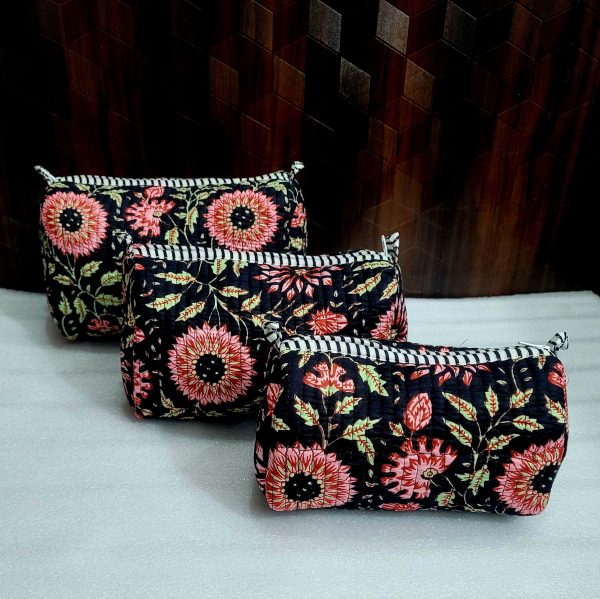 the quilted travel pouches