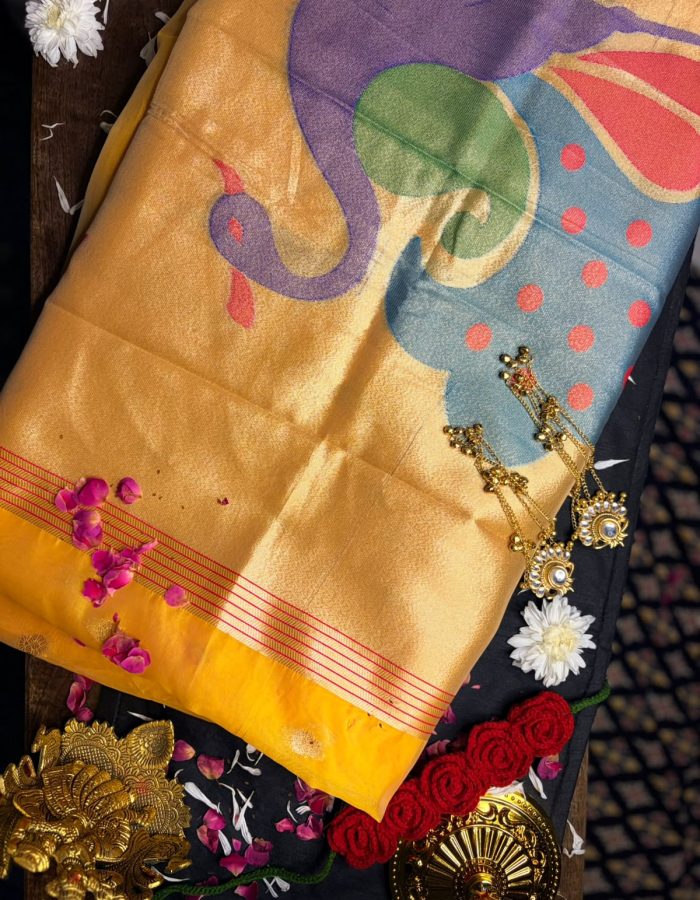 ✨ BAMBOO TISSUE PAITHANI✨