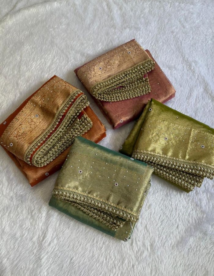 MAHARANI TISSUE SAREE WITH WORK