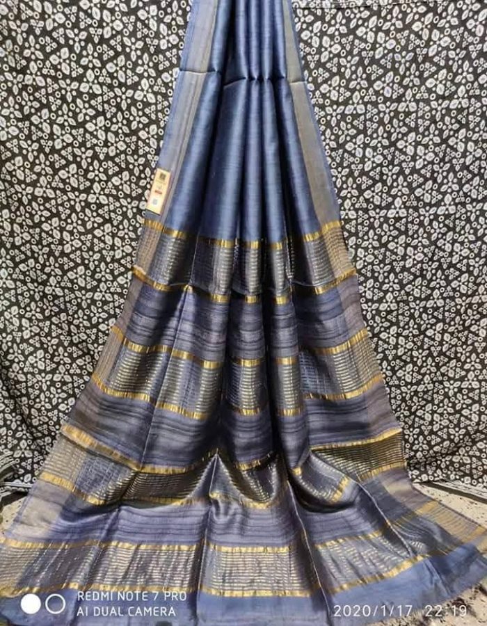 Elegant Tussar Muga Silk Saree
