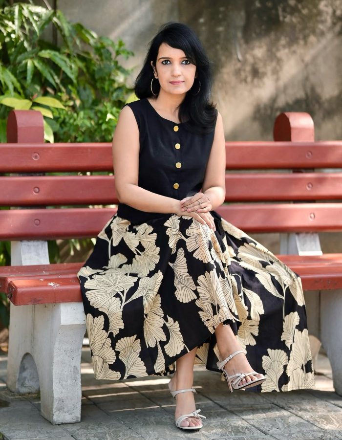 Pure Cotton V Neck Top and Skirt