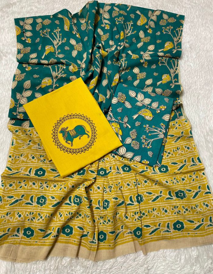 Mangalgiri Cotton Unstiched Dress Material