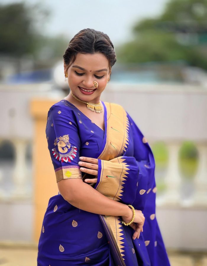 Soft Paint thani silk saree